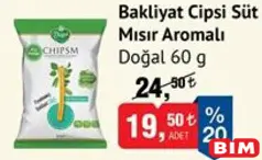 DOĞAL BAKLİYAT CİPSİ MISIR AROMALI 60 G